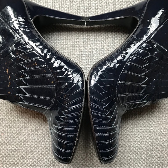 Pour La Victoire all leather blue patent booties - Picture 3 of 4
